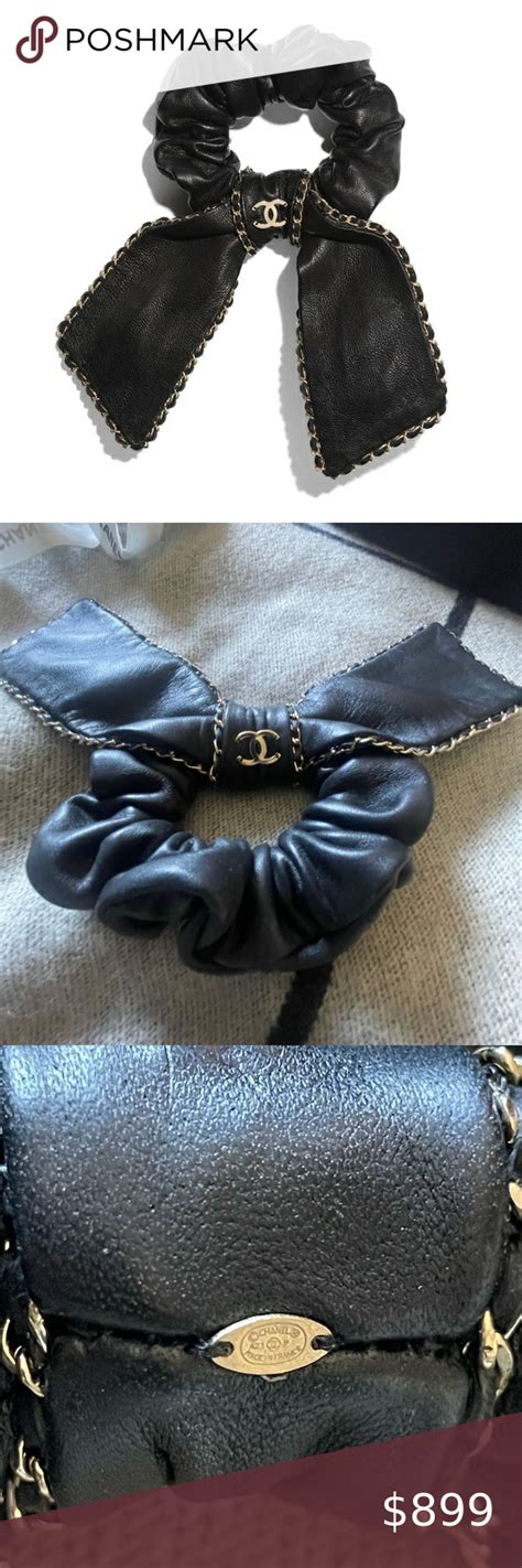 chanel scrunchie bow|Chanel accessories website.